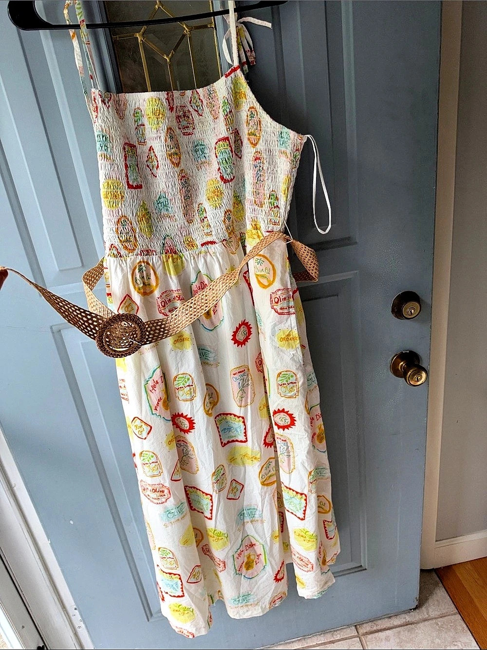 Cynthia Rowley Printed Maxi Dress Size XL Like New